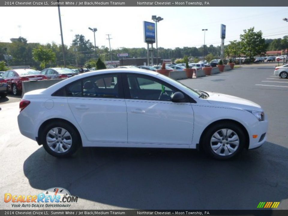 2014 Chevrolet Cruze LS Summit White / Jet Black/Medium Titanium Photo #6