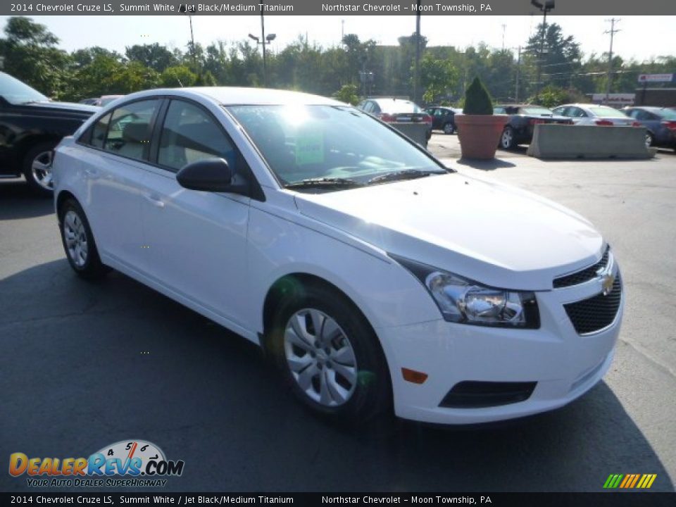 2014 Chevrolet Cruze LS Summit White / Jet Black/Medium Titanium Photo #7