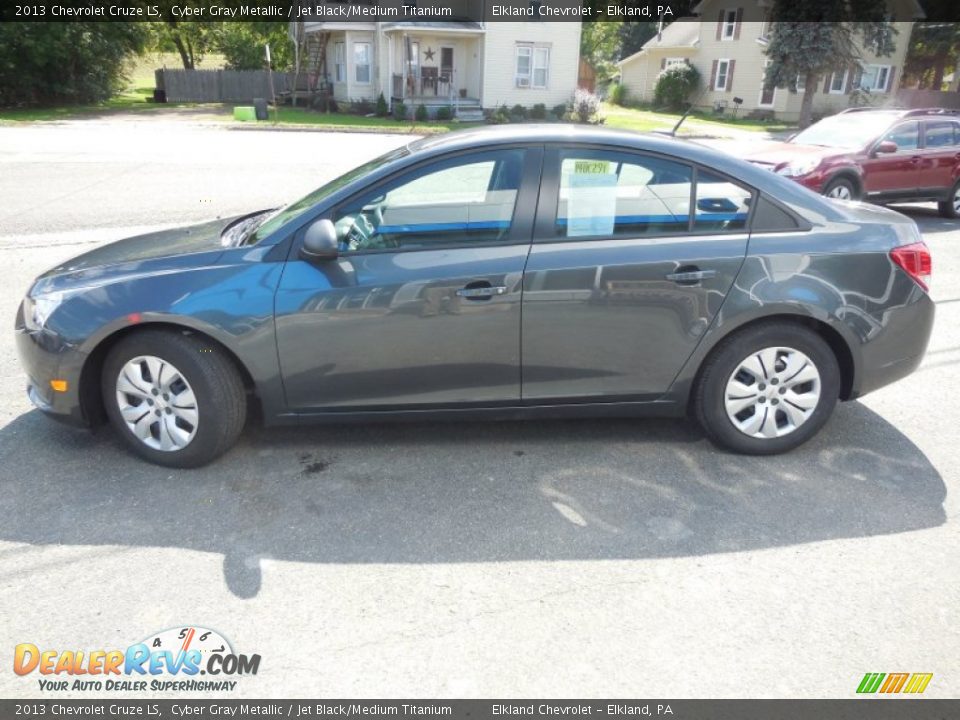 2013 Chevrolet Cruze LS Cyber Gray Metallic / Jet Black/Medium Titanium Photo #8
