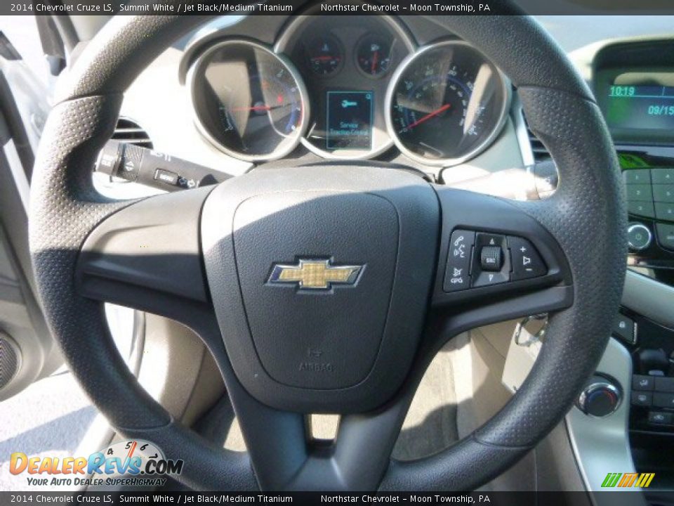 2014 Chevrolet Cruze LS Summit White / Jet Black/Medium Titanium Photo #17