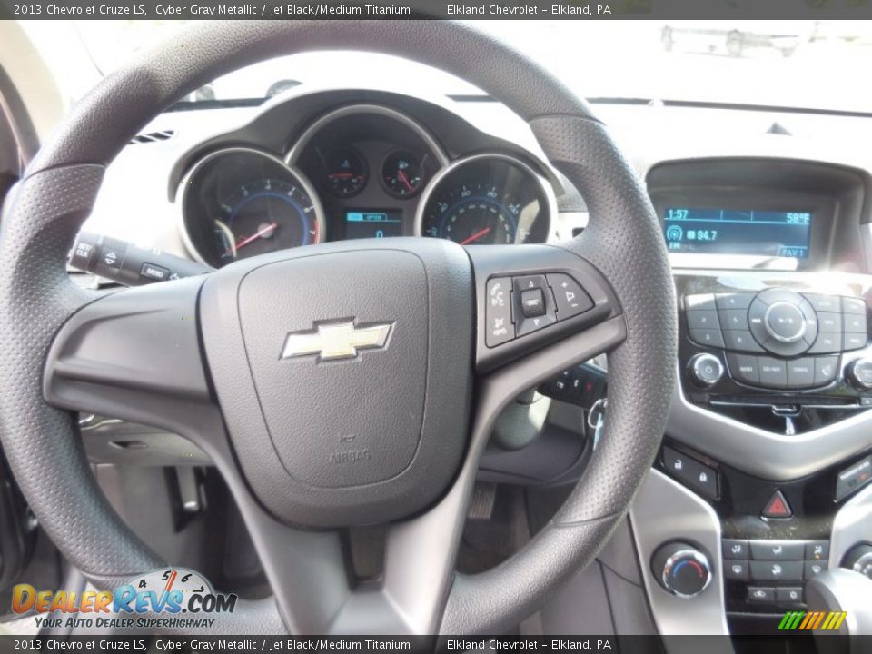 2013 Chevrolet Cruze LS Cyber Gray Metallic / Jet Black/Medium Titanium Photo #15