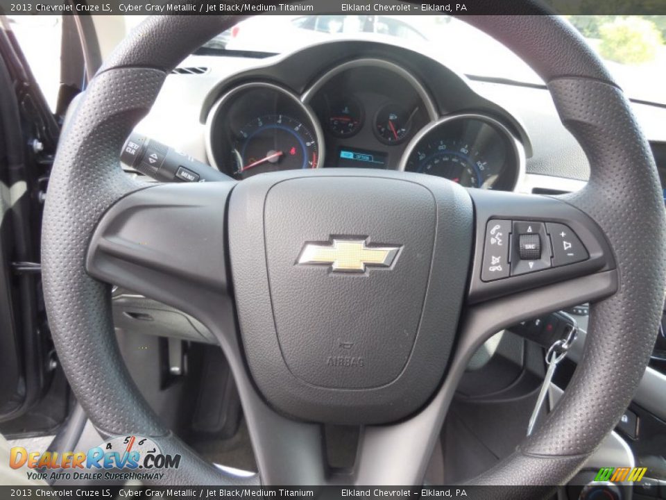 2013 Chevrolet Cruze LS Cyber Gray Metallic / Jet Black/Medium Titanium Photo #16