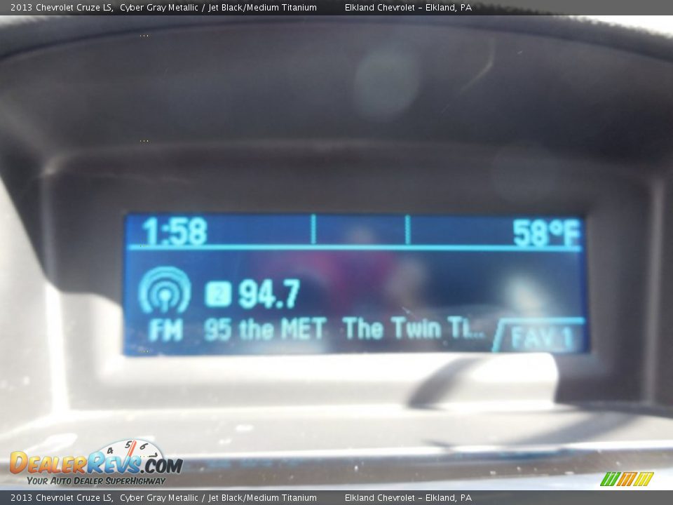 2013 Chevrolet Cruze LS Cyber Gray Metallic / Jet Black/Medium Titanium Photo #21