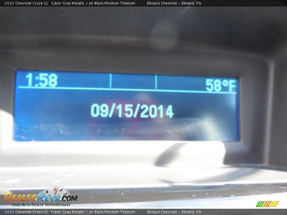 2013 Chevrolet Cruze LS Cyber Gray Metallic / Jet Black/Medium Titanium Photo #22
