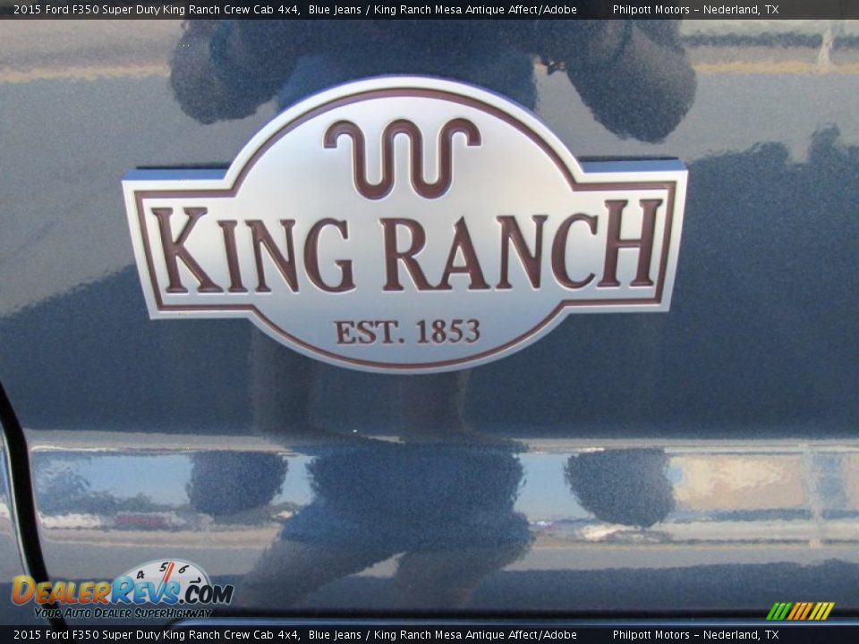 2015 Ford F350 Super Duty King Ranch Crew Cab 4x4 Blue Jeans / King Ranch Mesa Antique Affect/Adobe Photo #15