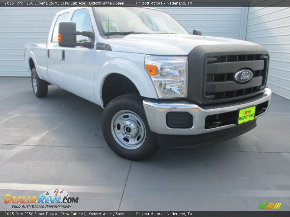 2015 Ford F250 Super Duty XL Crew Cab 4x4 Oxford White / Steel Photo #1