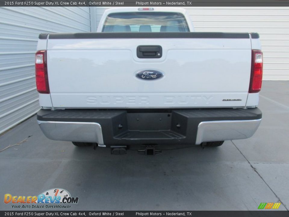 2015 Ford F250 Super Duty XL Crew Cab 4x4 Oxford White / Steel Photo #5