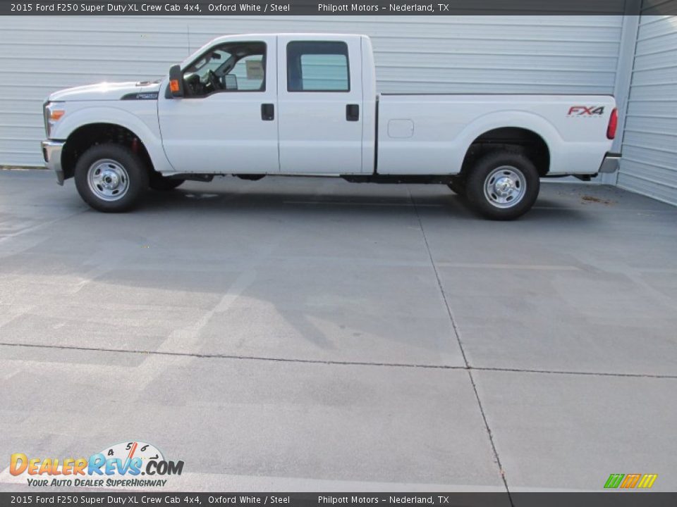 2015 Ford F250 Super Duty XL Crew Cab 4x4 Oxford White / Steel Photo #6