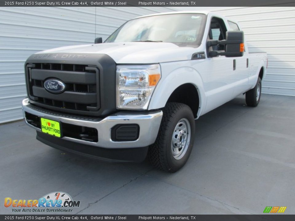 2015 Ford F250 Super Duty XL Crew Cab 4x4 Oxford White / Steel Photo #7