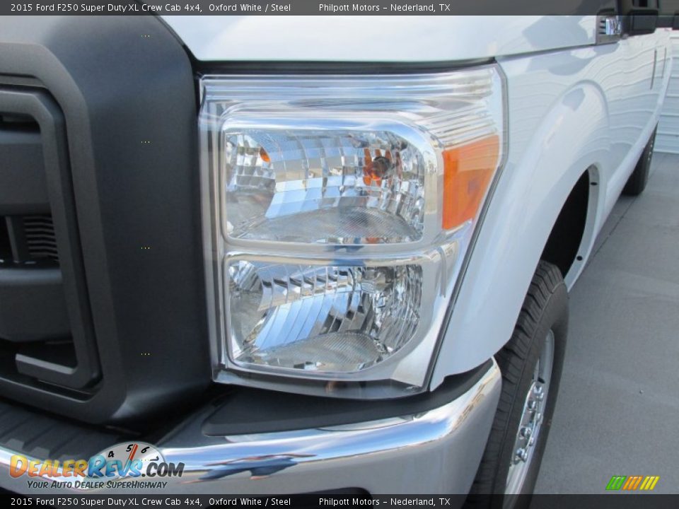 2015 Ford F250 Super Duty XL Crew Cab 4x4 Oxford White / Steel Photo #9
