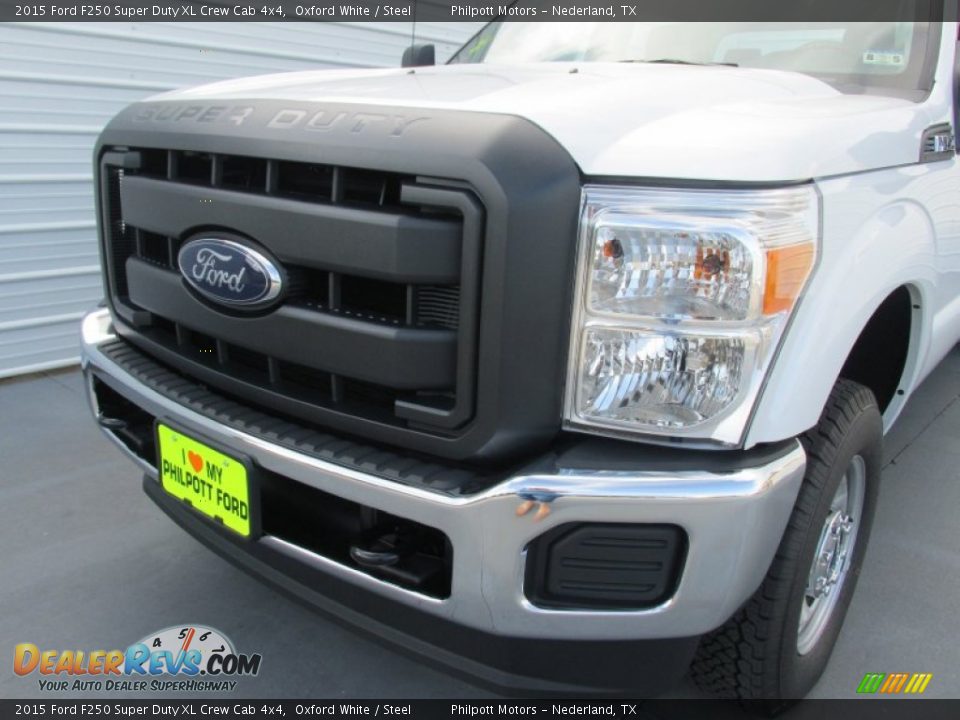 2015 Ford F250 Super Duty XL Crew Cab 4x4 Oxford White / Steel Photo #10