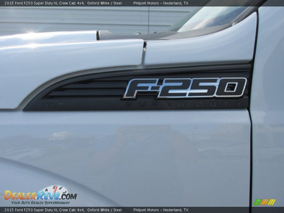 2015 Ford F250 Super Duty XL Crew Cab 4x4 Oxford White / Steel Photo #13