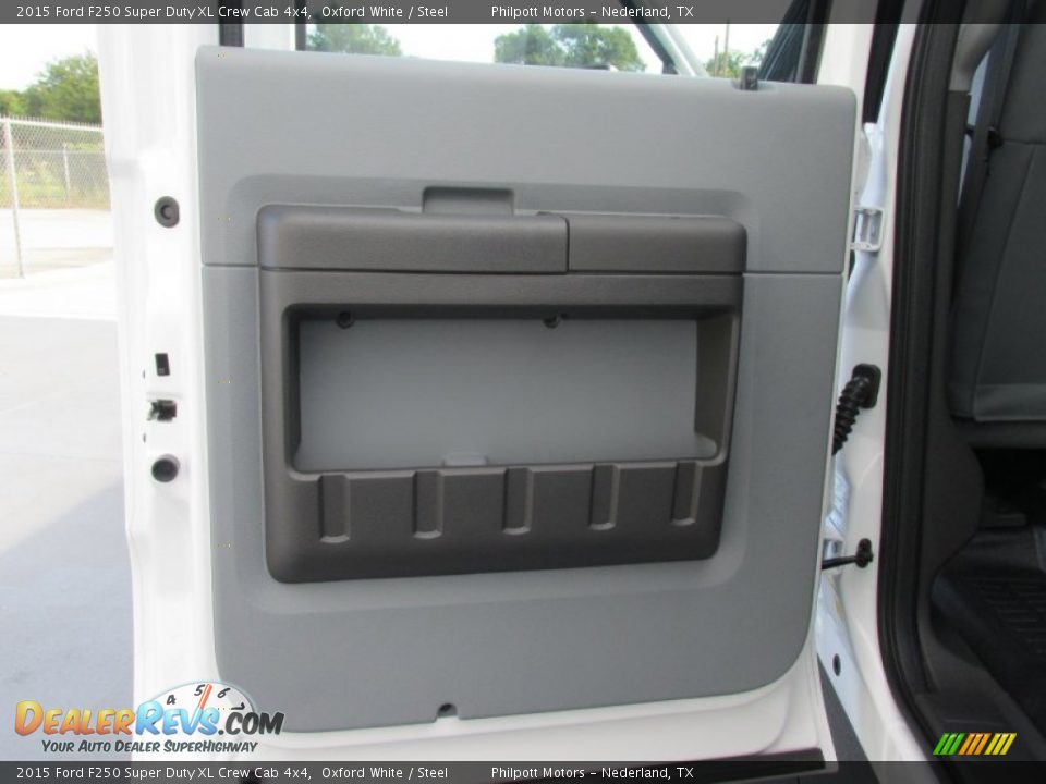 2015 Ford F250 Super Duty XL Crew Cab 4x4 Oxford White / Steel Photo #18