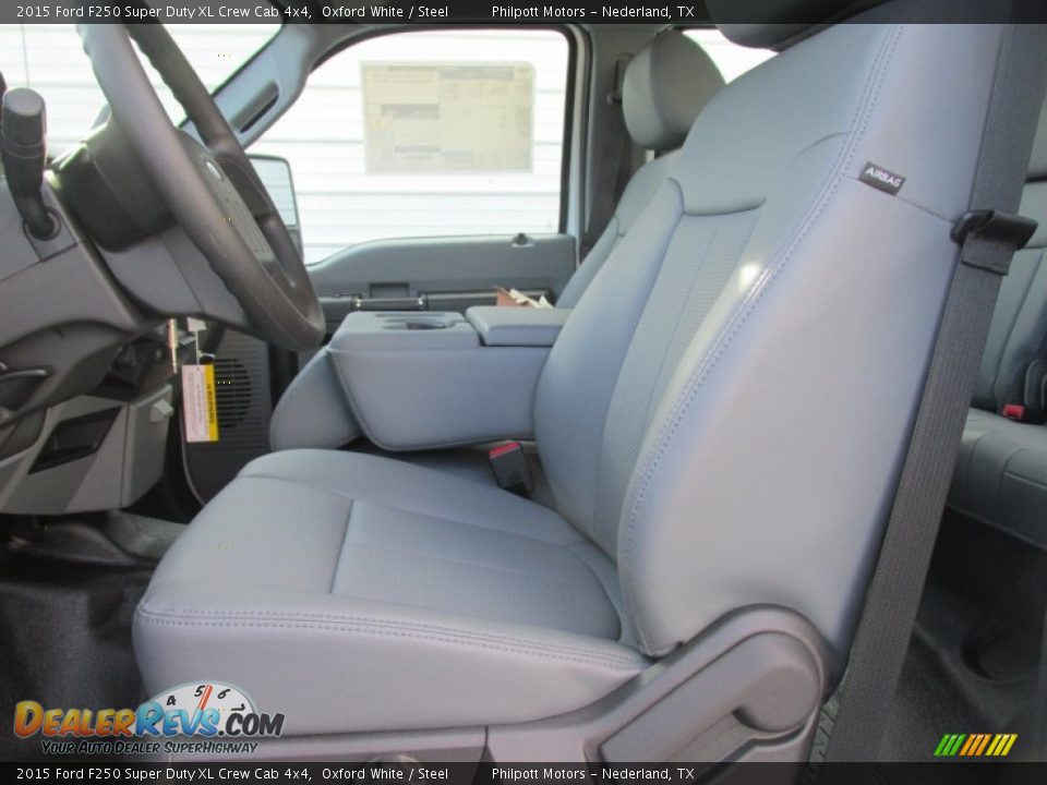 2015 Ford F250 Super Duty XL Crew Cab 4x4 Oxford White / Steel Photo #22