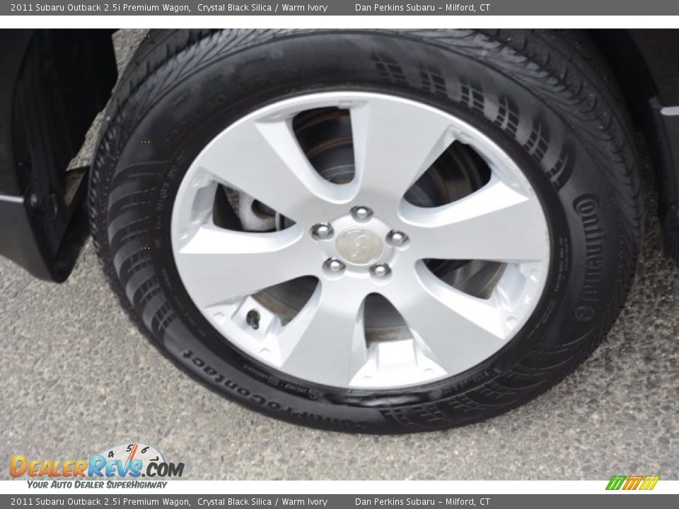 2011 Subaru Outback 2.5i Premium Wagon Crystal Black Silica / Warm Ivory Photo #22