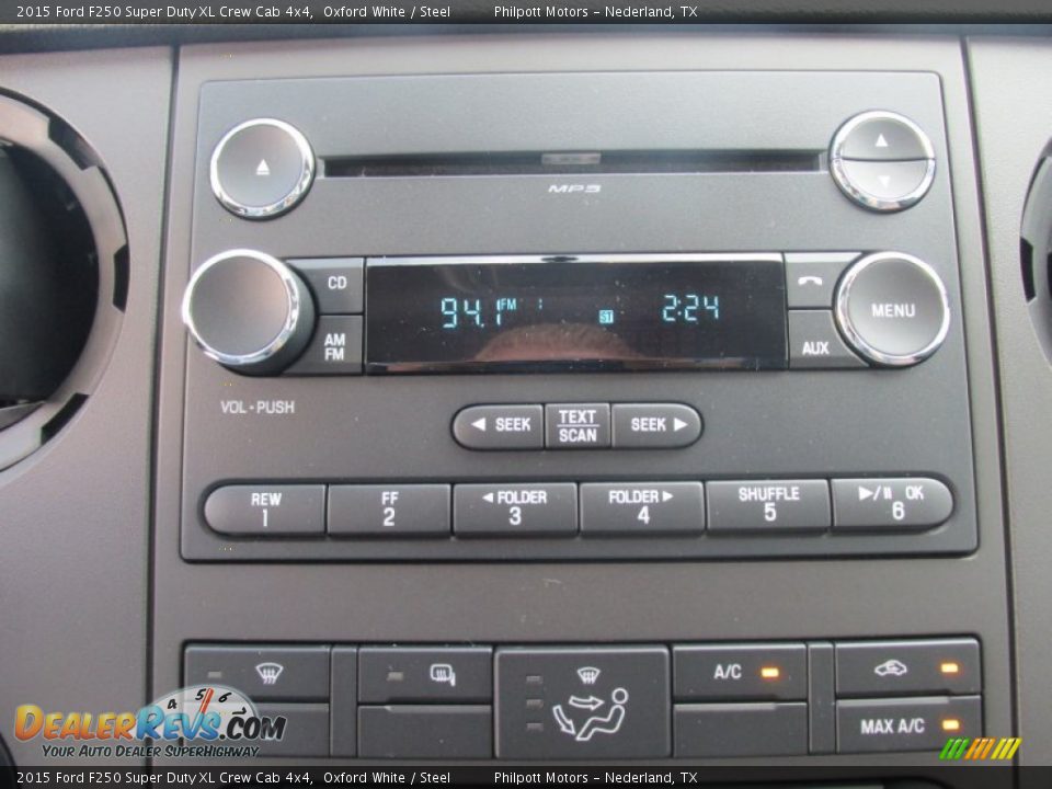 2015 Ford F250 Super Duty XL Crew Cab 4x4 Oxford White / Steel Photo #27
