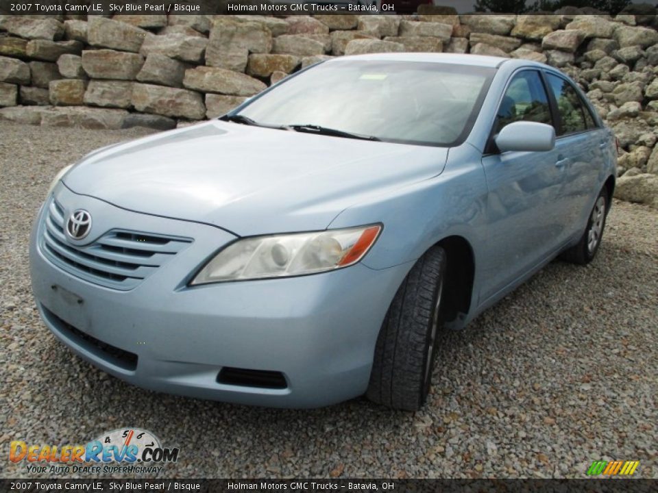 2007 Toyota Camry LE Sky Blue Pearl / Bisque Photo #2