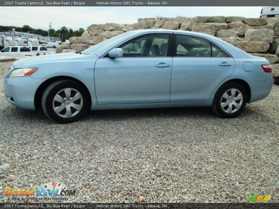 2007 Toyota Camry LE Sky Blue Pearl / Bisque Photo #3