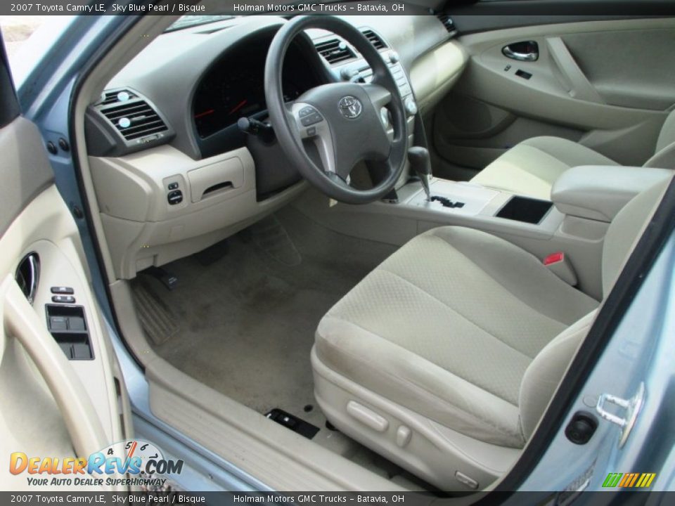 2007 Toyota Camry LE Sky Blue Pearl / Bisque Photo #5