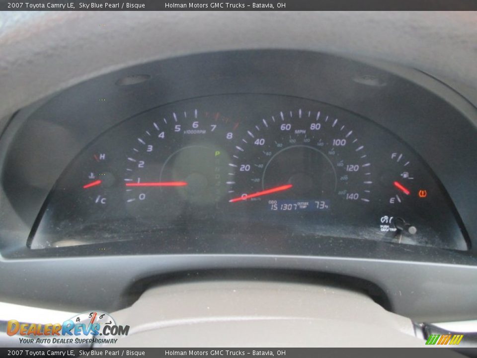 2007 Toyota Camry LE Sky Blue Pearl / Bisque Photo #13