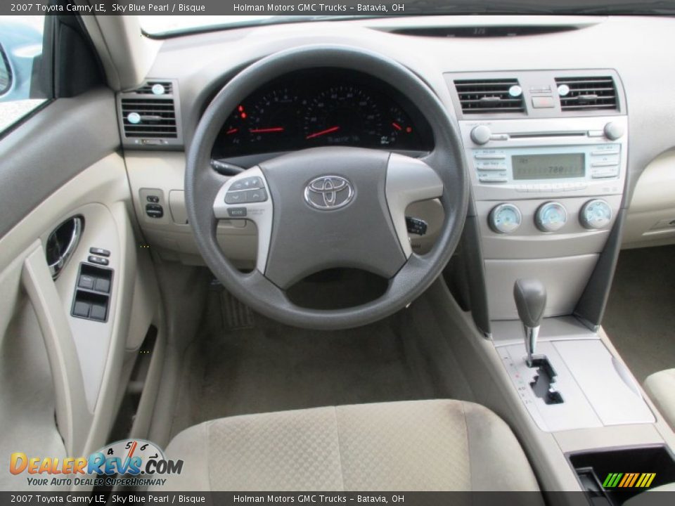 2007 Toyota Camry LE Sky Blue Pearl / Bisque Photo #17