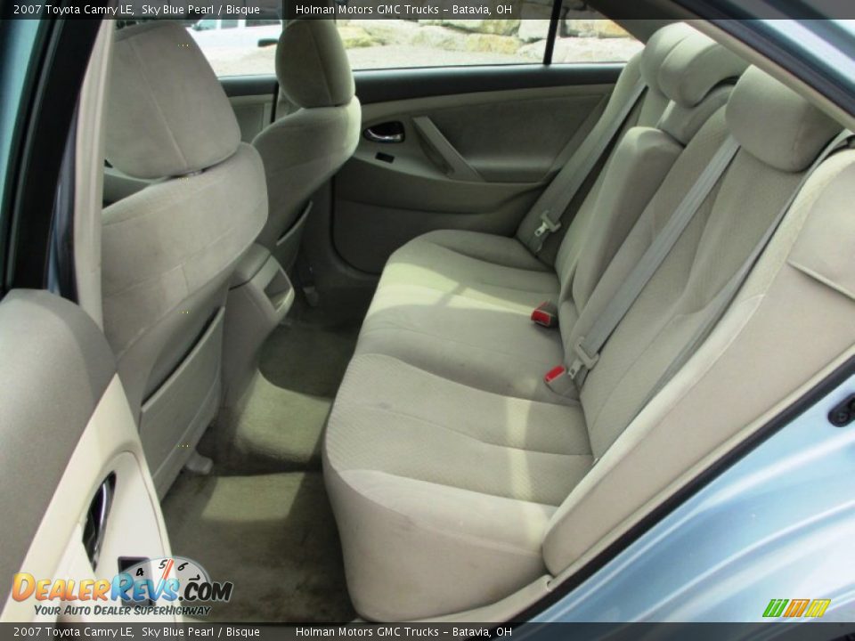 2007 Toyota Camry LE Sky Blue Pearl / Bisque Photo #18