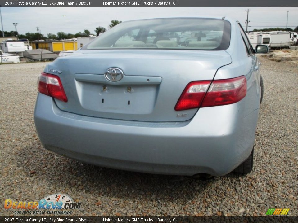 2007 Toyota Camry LE Sky Blue Pearl / Bisque Photo #21