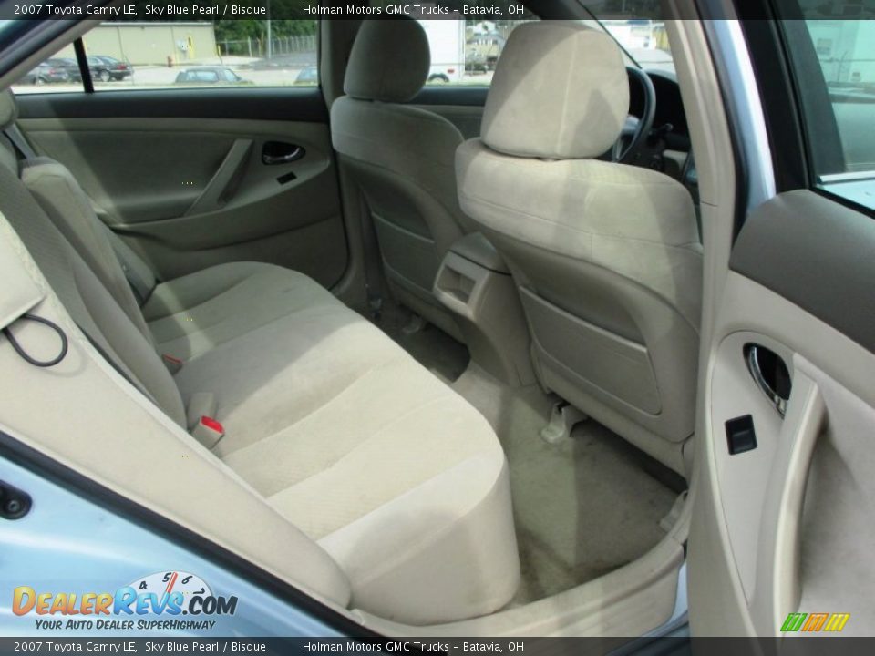 2007 Toyota Camry LE Sky Blue Pearl / Bisque Photo #22