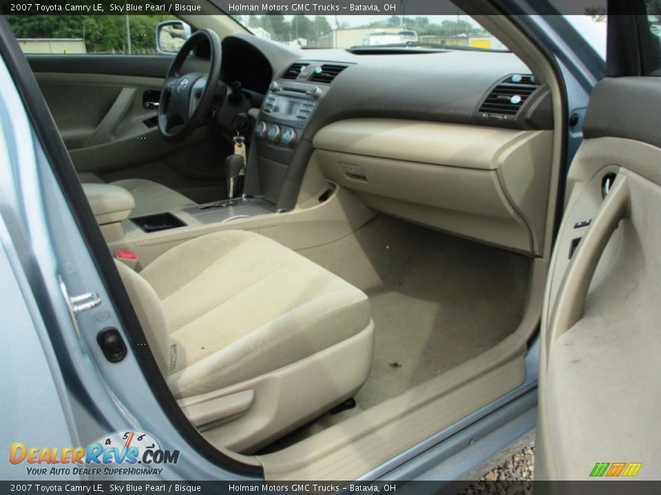 2007 Toyota Camry LE Sky Blue Pearl / Bisque Photo #23