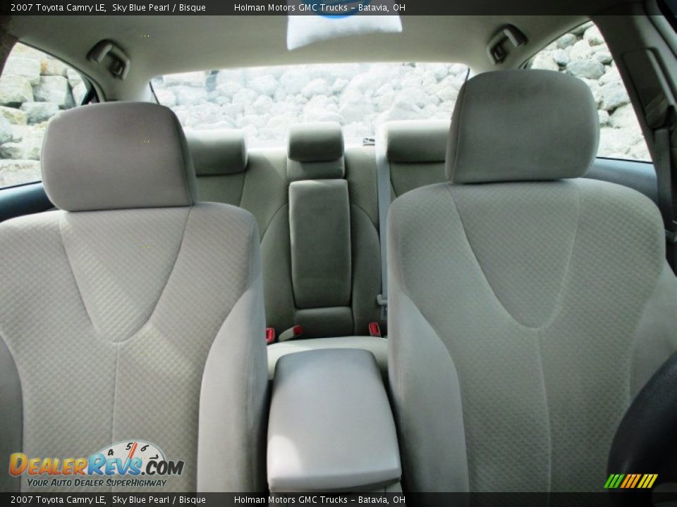 2007 Toyota Camry LE Sky Blue Pearl / Bisque Photo #24