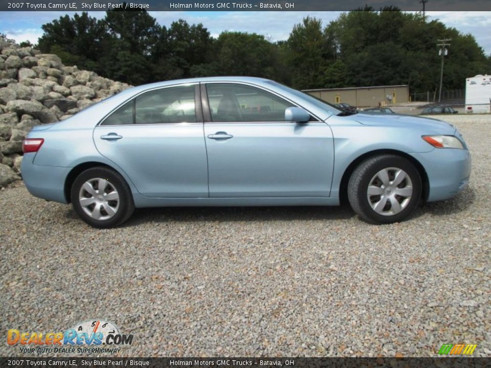 2007 Toyota Camry LE Sky Blue Pearl / Bisque Photo #25