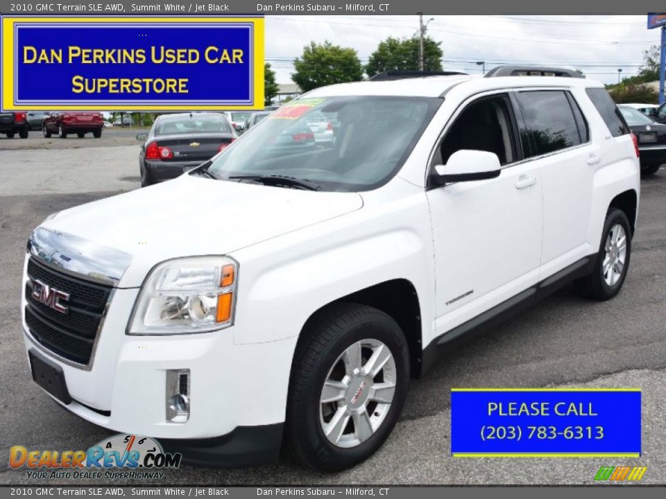 2010 GMC Terrain SLE AWD Summit White / Jet Black Photo #1