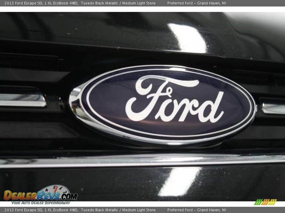 2013 Ford Escape SEL 1.6L EcoBoost 4WD Tuxedo Black Metallic / Medium Light Stone Photo #5
