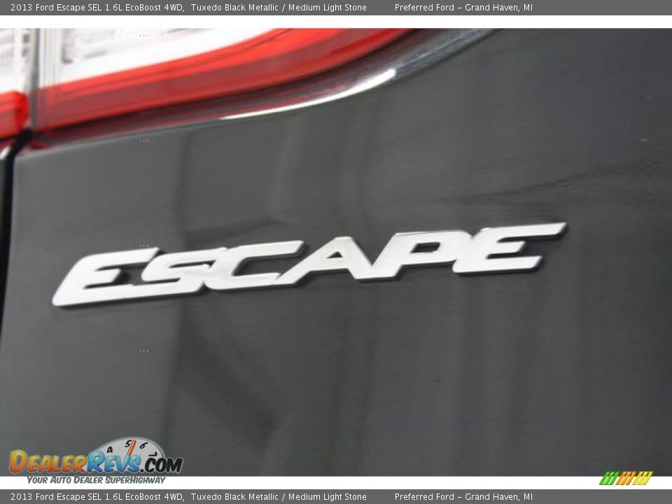 2013 Ford Escape SEL 1.6L EcoBoost 4WD Tuxedo Black Metallic / Medium Light Stone Photo #10