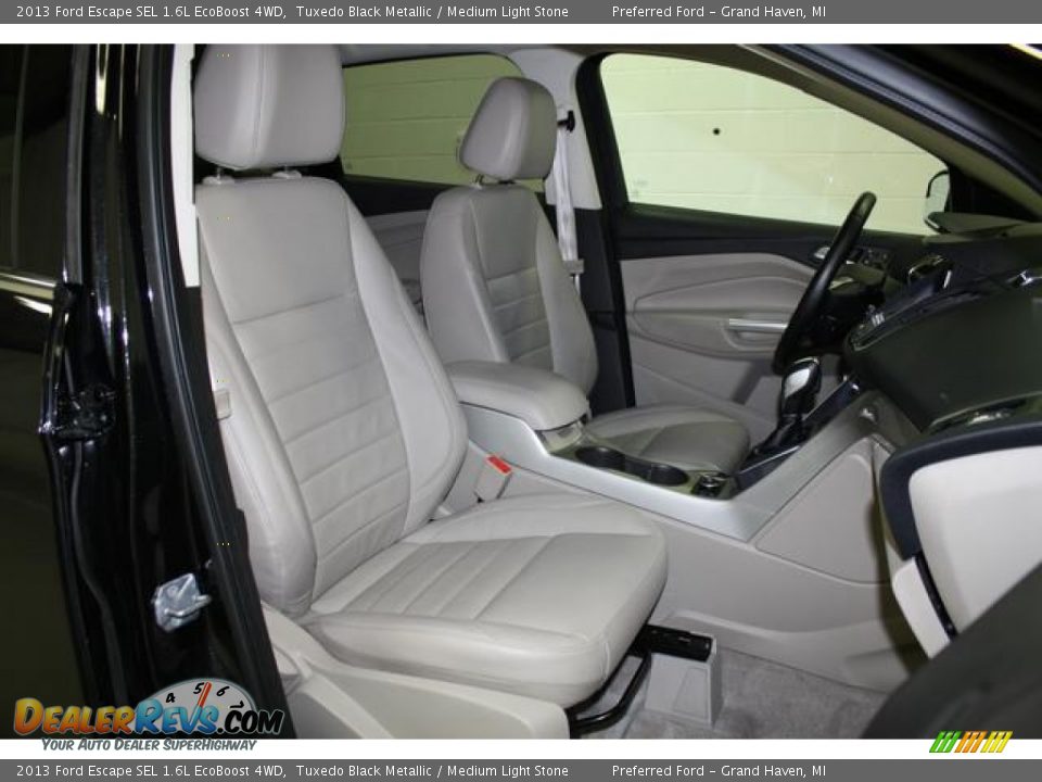 2013 Ford Escape SEL 1.6L EcoBoost 4WD Tuxedo Black Metallic / Medium Light Stone Photo #21