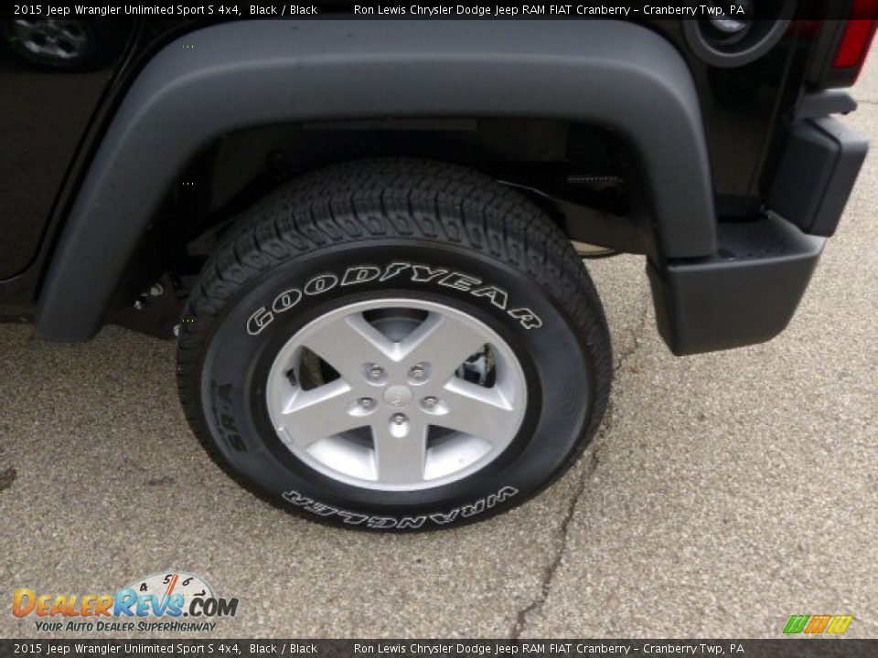 2015 Jeep Wrangler Unlimited Sport S 4x4 Black / Black Photo #10