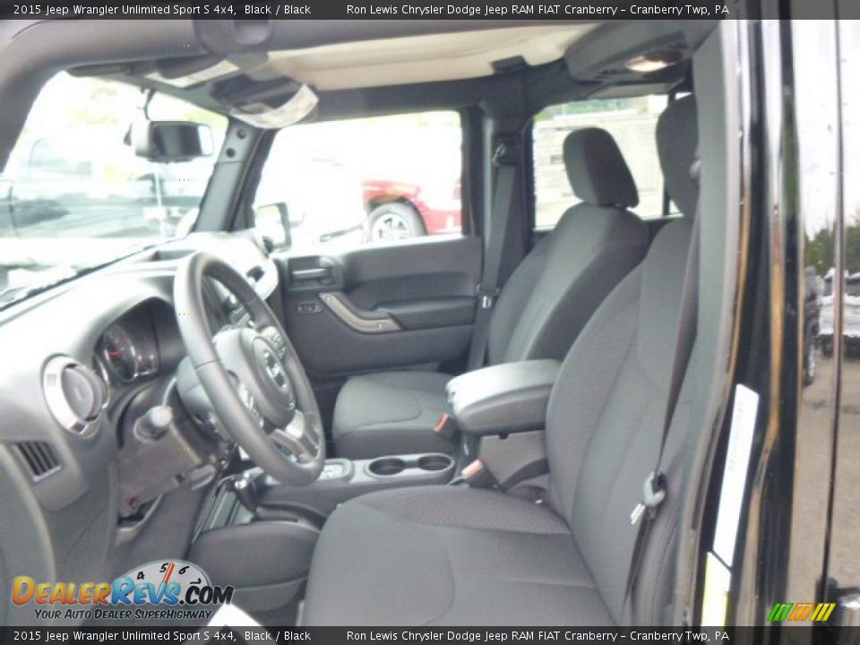 2015 Jeep Wrangler Unlimited Sport S 4x4 Black / Black Photo #11