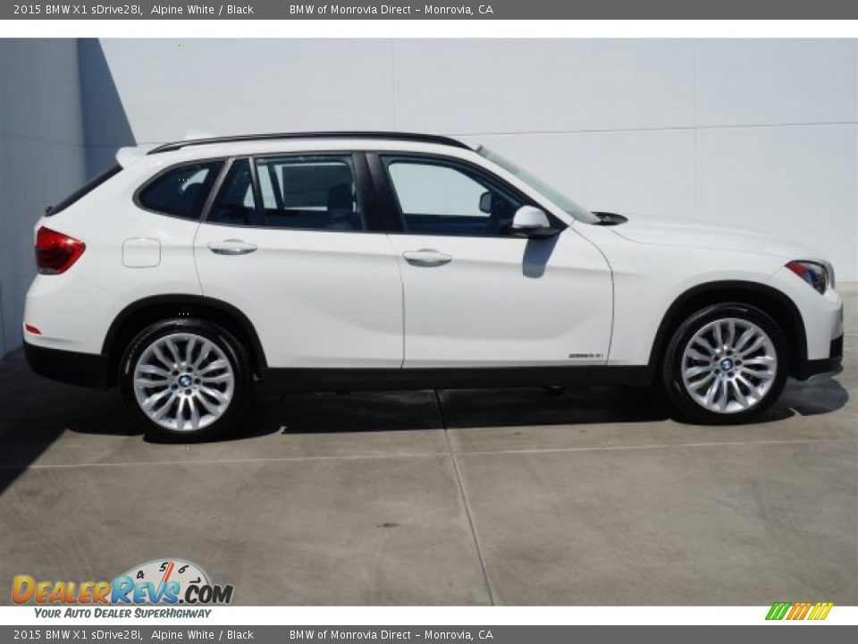 2015 BMW X1 sDrive28i Alpine White / Black Photo #2