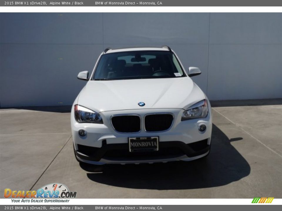 2015 BMW X1 sDrive28i Alpine White / Black Photo #3