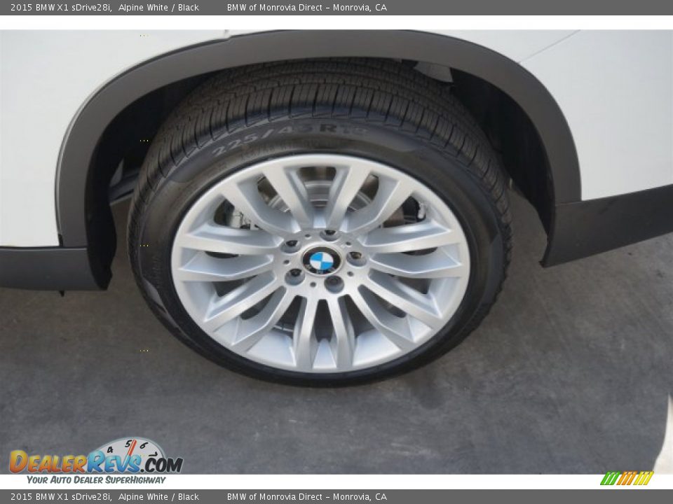 2015 BMW X1 sDrive28i Alpine White / Black Photo #4