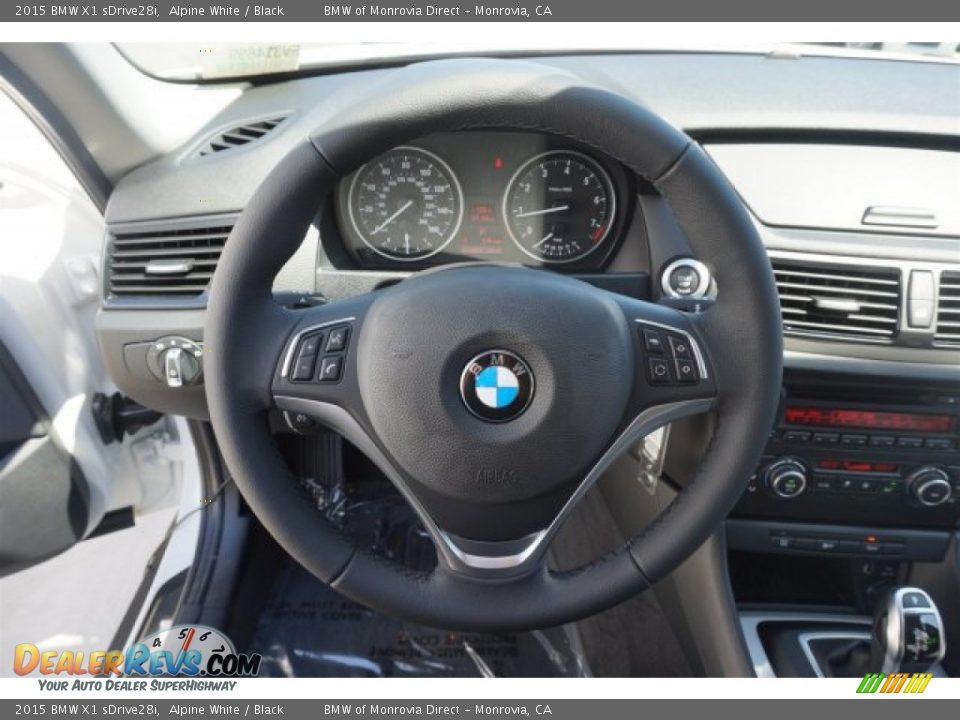 2015 BMW X1 sDrive28i Alpine White / Black Photo #9