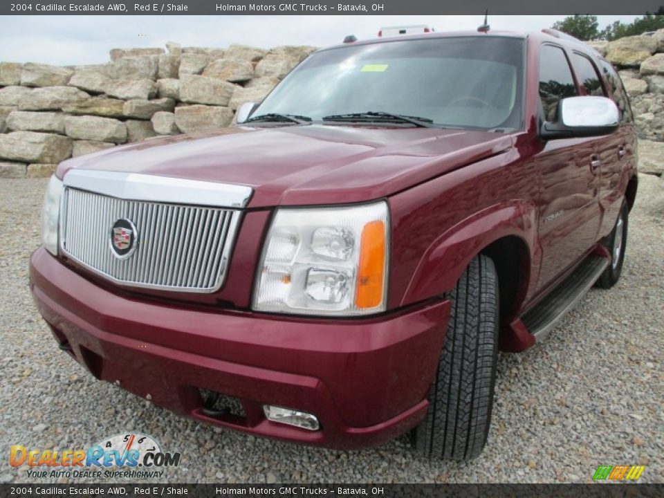 2004 Cadillac Escalade AWD Red E / Shale Photo #2