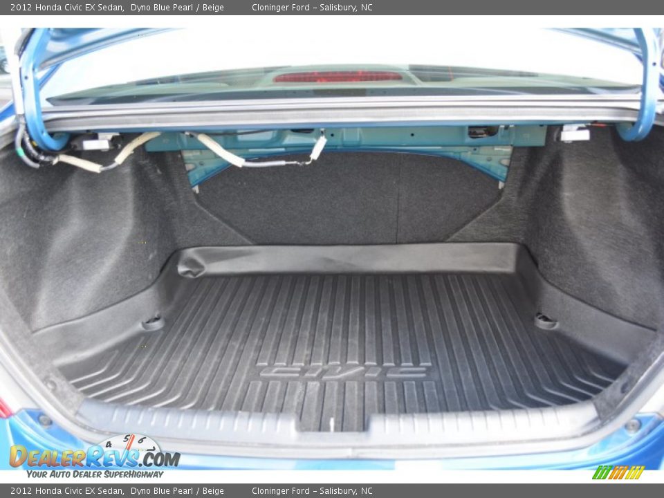 2012 Honda Civic EX Sedan Dyno Blue Pearl / Beige Photo #12