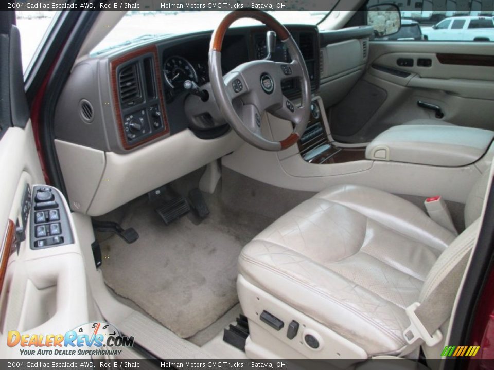 2004 Cadillac Escalade AWD Red E / Shale Photo #5