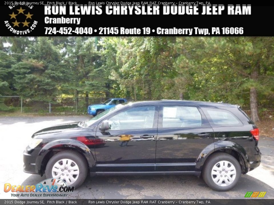 2015 Dodge Journey SE Pitch Black / Black Photo #1