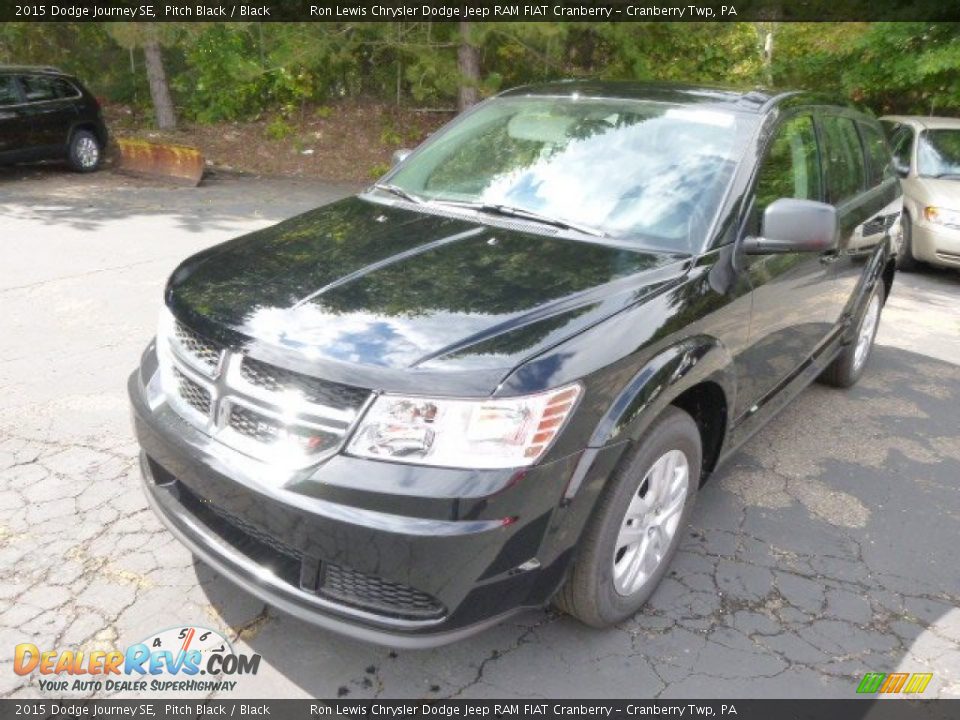 2015 Dodge Journey SE Pitch Black / Black Photo #2