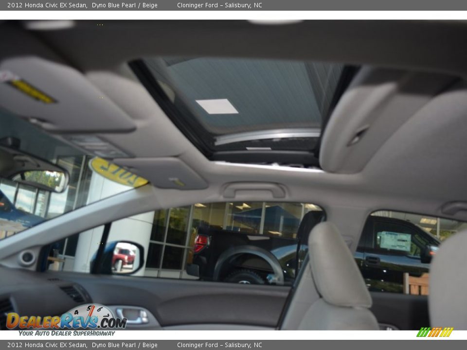 2012 Honda Civic EX Sedan Dyno Blue Pearl / Beige Photo #18