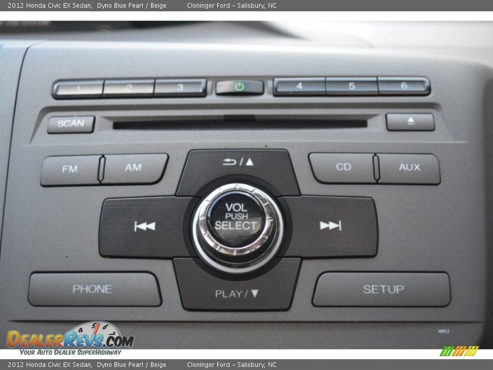 2012 Honda Civic EX Sedan Dyno Blue Pearl / Beige Photo #19