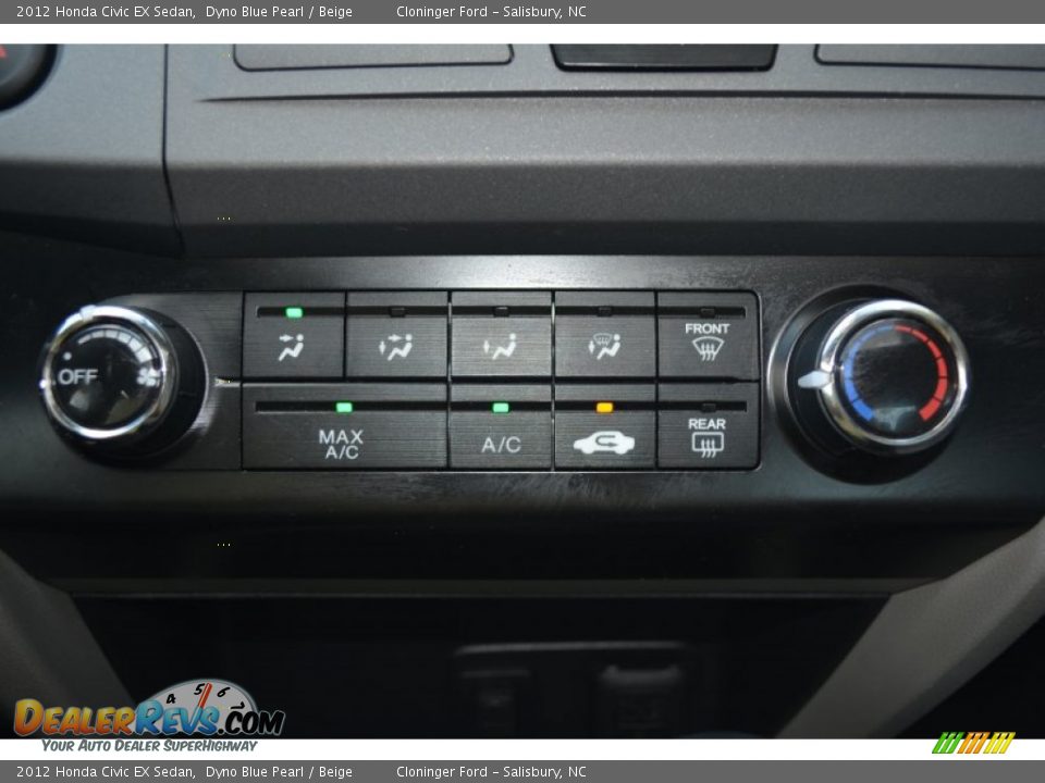 2012 Honda Civic EX Sedan Dyno Blue Pearl / Beige Photo #20