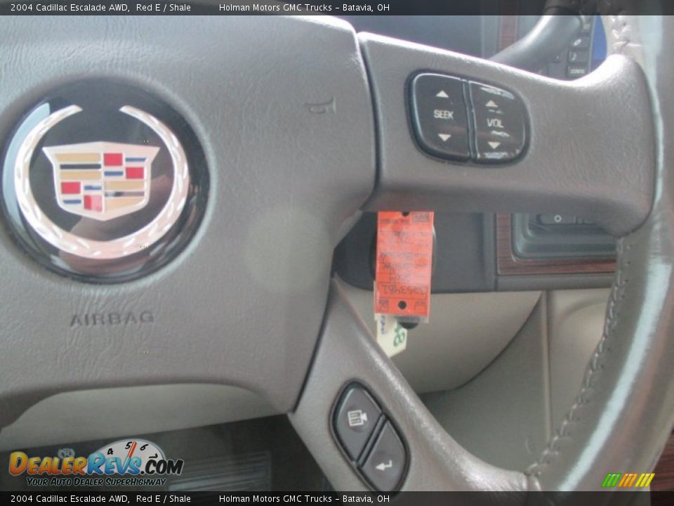 2004 Cadillac Escalade AWD Red E / Shale Photo #12